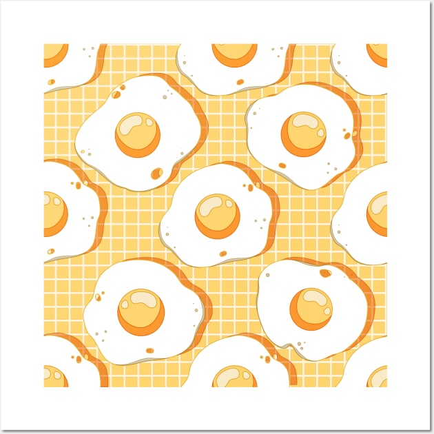 Yellow egg pattern Wall Art by AnGo